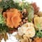9.75" Beige & Peach Mixed Floral Artificial Spring Wreath